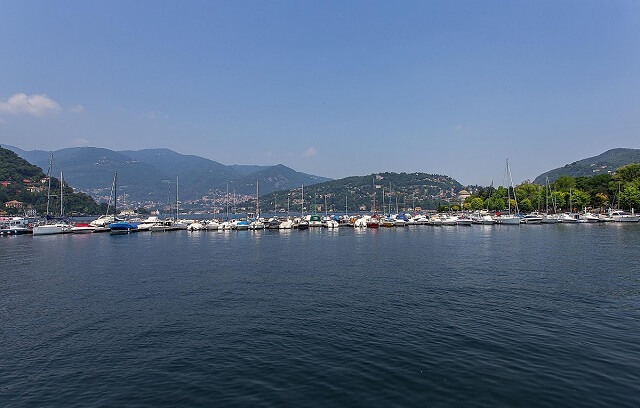 Jezioro Como i zatoka miasta Como